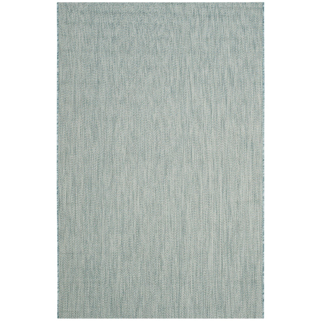 SAFAVIEH Outdoor CY8022-37121 Courtyard Aqua / Grey Rug Image 12