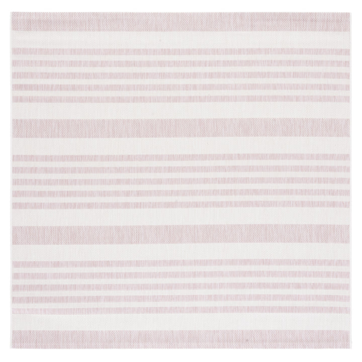 SAFAVIEH Outdoor CY8062-56212 Courtyard Ivory / Soft Pink Rug Image 7