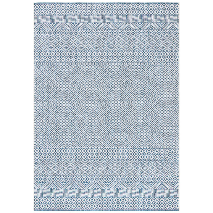 SAFAVIEH Outdoor CY8235-53412 Courtyard Blue / Navy Rug Image 1