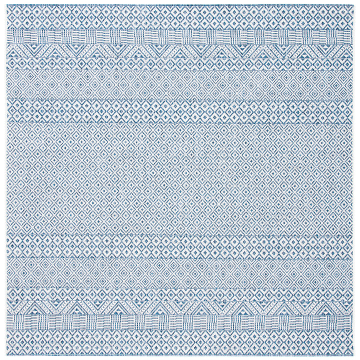 SAFAVIEH Outdoor CY8235-53412 Courtyard Blue / Navy Rug Image 7