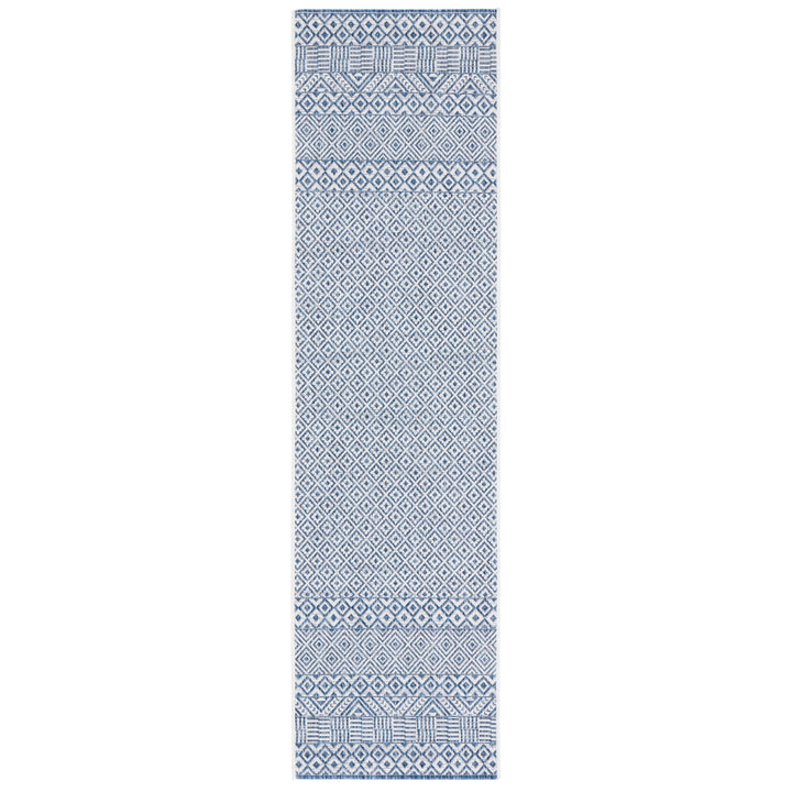 SAFAVIEH Outdoor CY8235-53412 Courtyard Blue / Navy Rug Image 9