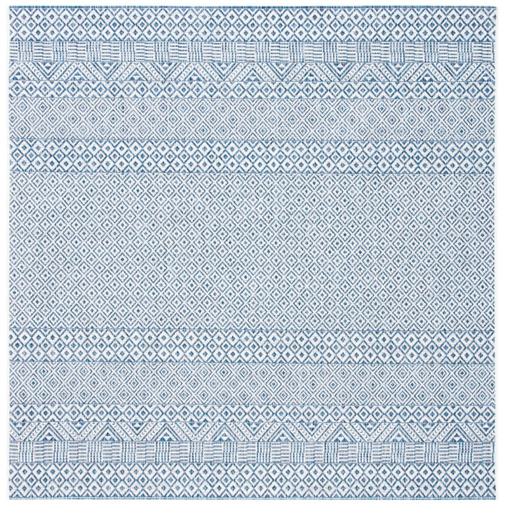 SAFAVIEH Outdoor CY8235-53412 Courtyard Blue / Navy Rug Image 1