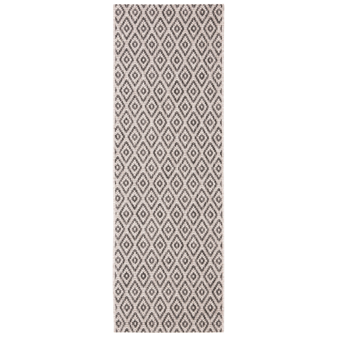 SAFAVIEH Outdoor CY8218-36612 Courtyard Beige / Black Rug Image 6