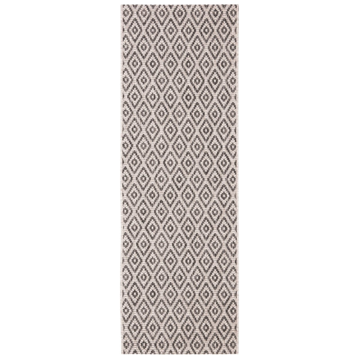 SAFAVIEH Outdoor CY8218-36612 Courtyard Beige / Black Rug Image 1