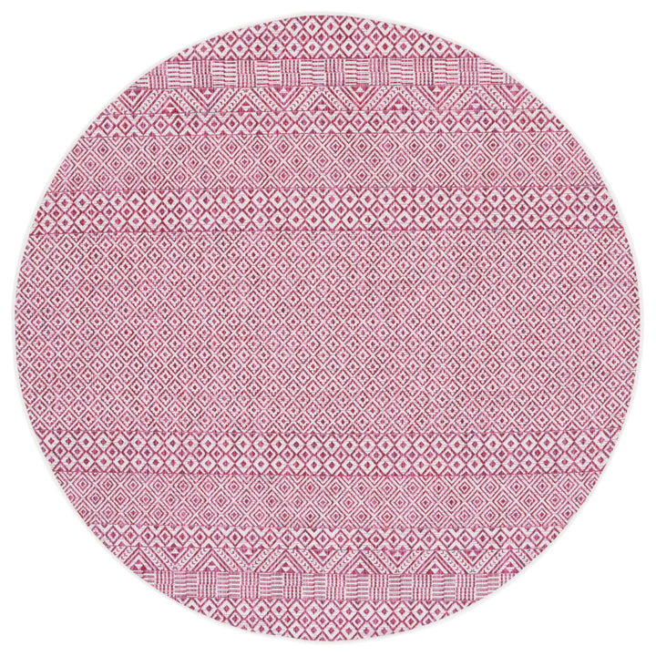 SAFAVIEH Outdoor CY8235-55912 Courtyard Ivory / Red Rug Image 1