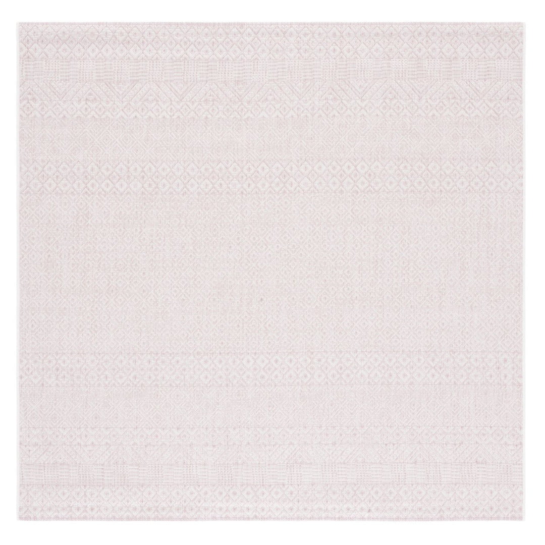 SAFAVIEH Outdoor CY8235-56212 Courtyard Ivory / Soft Pink Rug Image 1