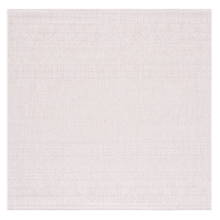 SAFAVIEH Outdoor CY8235-56212 Courtyard Ivory / Soft Pink Rug Image 1