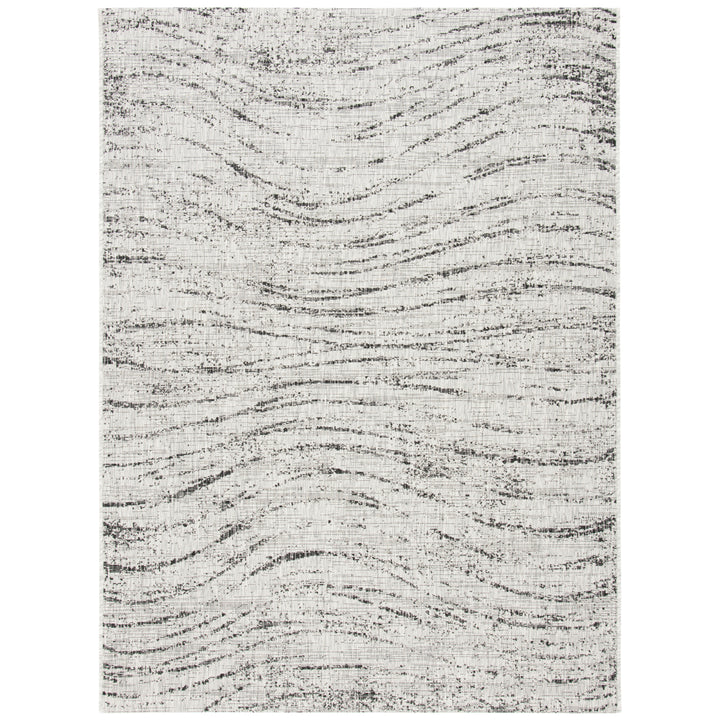 SAFAVIEH Outdoor CY8384-37612 Courtyard Ivory / Grey Rug Image 4