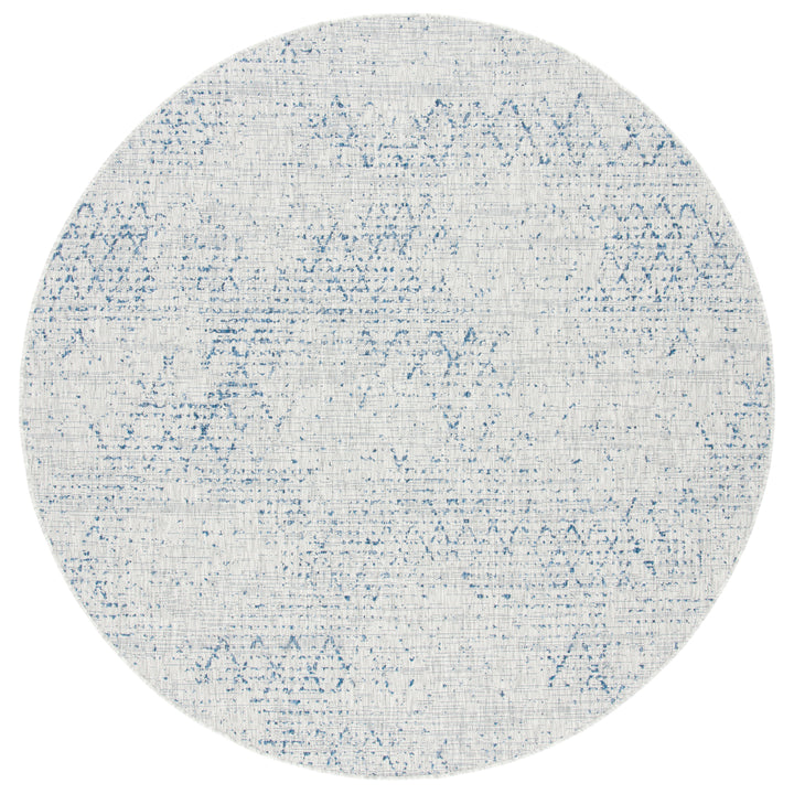 SAFAVIEH Outdoor CY8385-36812 Courtyard Grey / Navy Rug Image 5