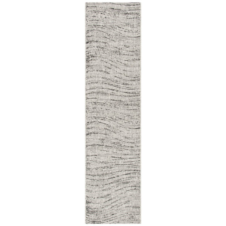 SAFAVIEH Outdoor CY8384-37612 Courtyard Ivory / Grey Rug Image 1