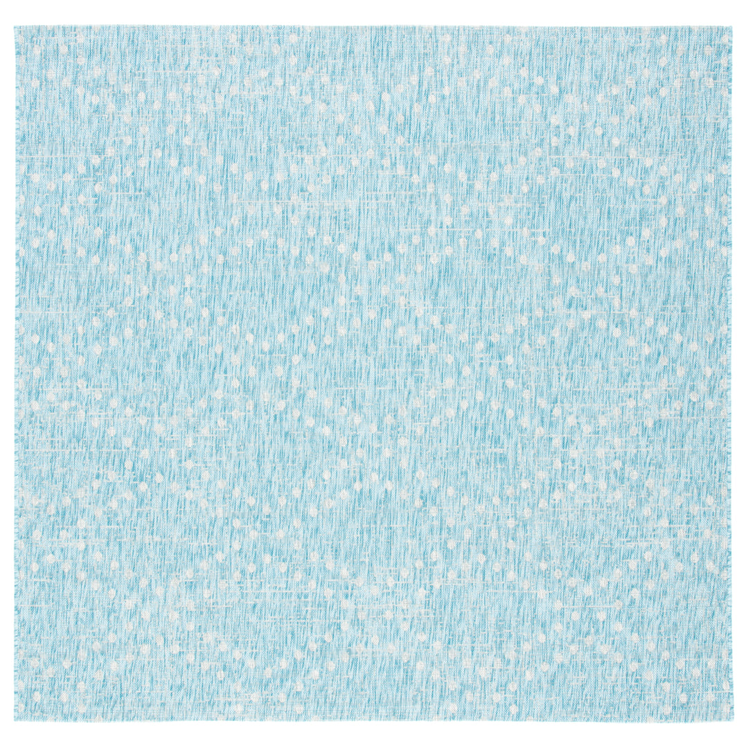 SAFAVIEH Outdoor CY8394-37121 Courtyard Aqua / Grey Rug Image 5