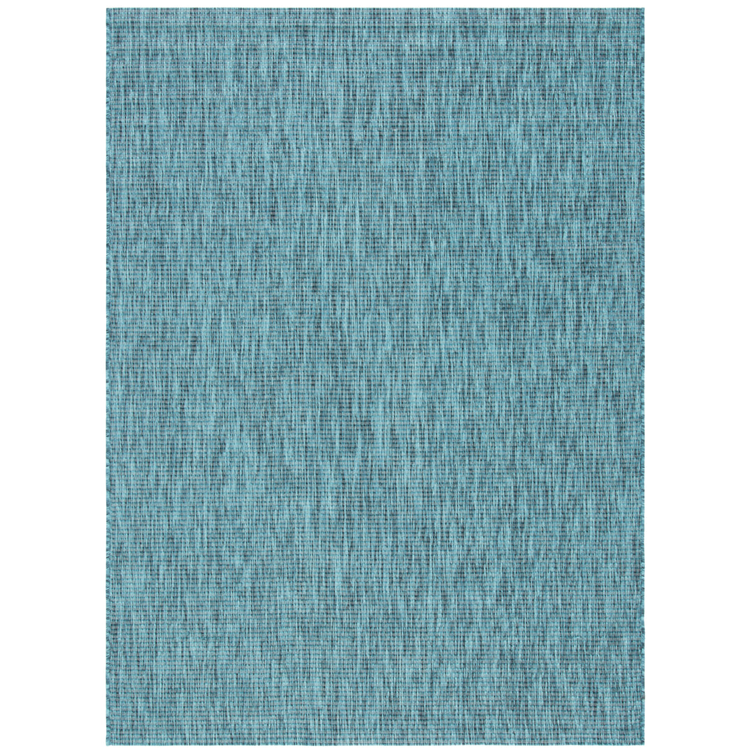 SAFAVIEH Outdoor CY8403-37222 Courtyard Grey / Aqua Rug Image 4