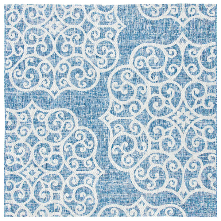 SAFAVIEH Outdoor CY8396-36821 Courtyard Navy / Grey Rug Image 7