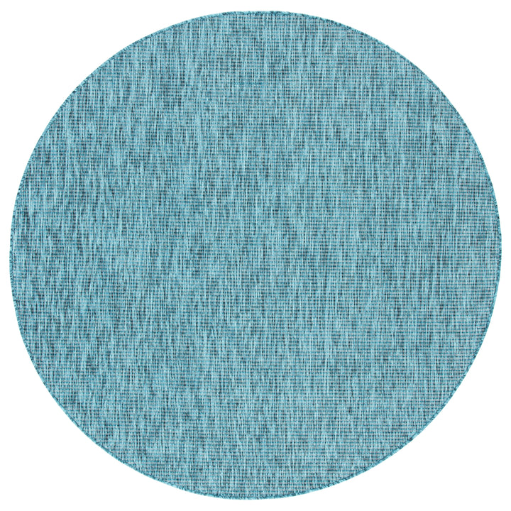 SAFAVIEH Outdoor CY8403-37222 Courtyard Grey / Aqua Rug Image 5