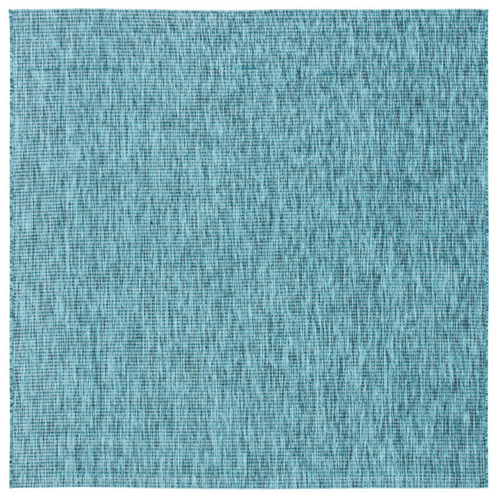 SAFAVIEH Outdoor CY8403-37222 Courtyard Grey / Aqua Rug Image 1