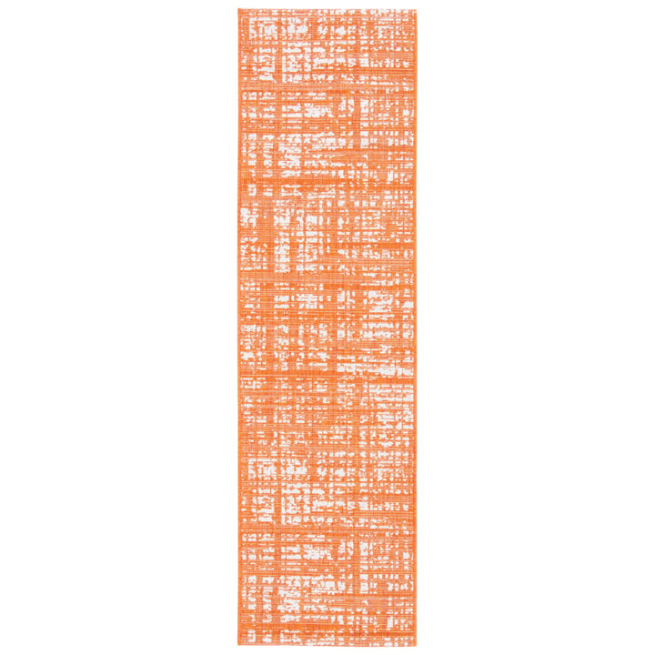 SAFAVIEH Outdoor CY8451-52821 Courtyard Orange / Ivory Rug Image 1