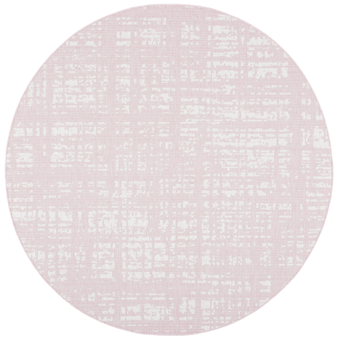 SAFAVIEH Outdoor CY8451-56221 Courtyard Pink / Ivory Rug Image 5