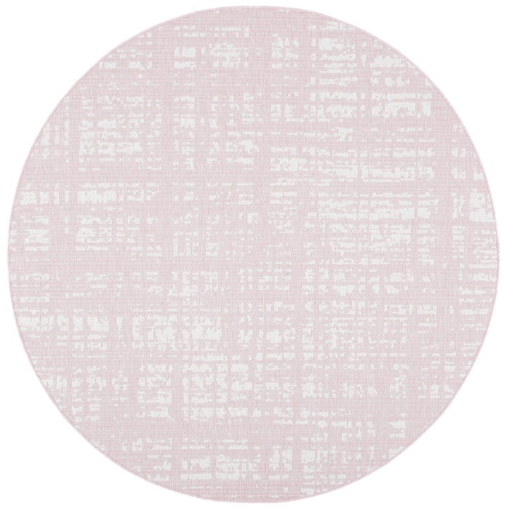 SAFAVIEH Outdoor CY8451-56221 Courtyard Pink / Ivory Rug Image 1