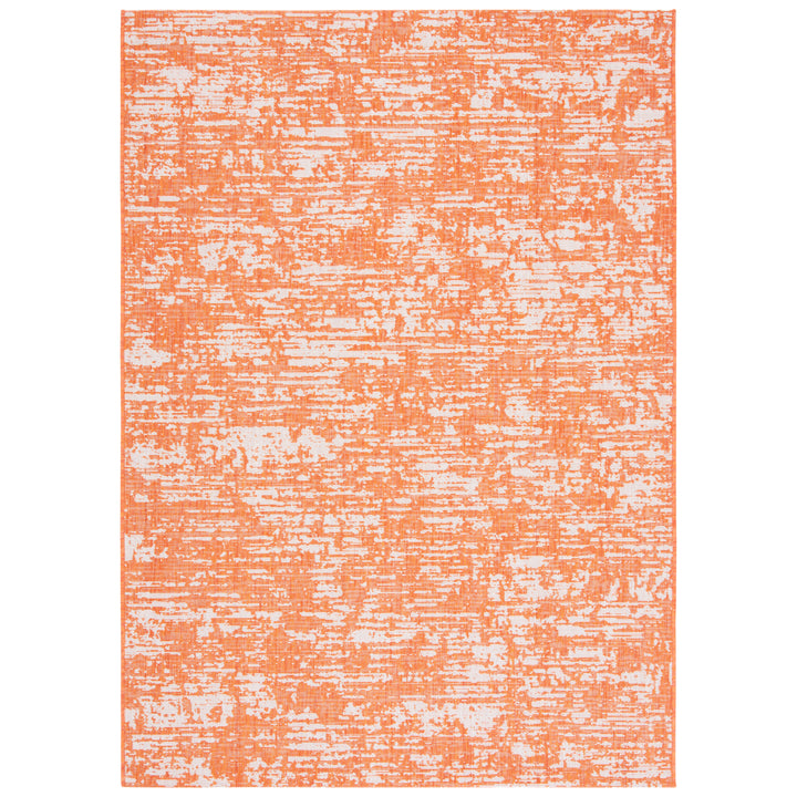 SAFAVIEH Outdoor CY8452-52821 Courtyard Orange / Ivory Rug Image 4