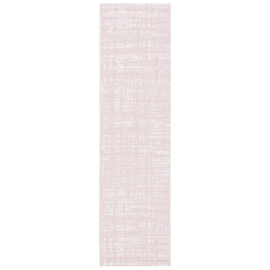 SAFAVIEH Outdoor CY8451-56221 Courtyard Pink / Ivory Rug Image 1