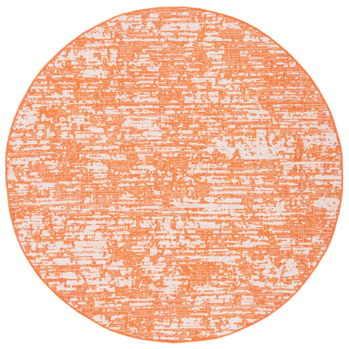 SAFAVIEH Outdoor CY8452-52821 Courtyard Orange / Ivory Rug Image 1