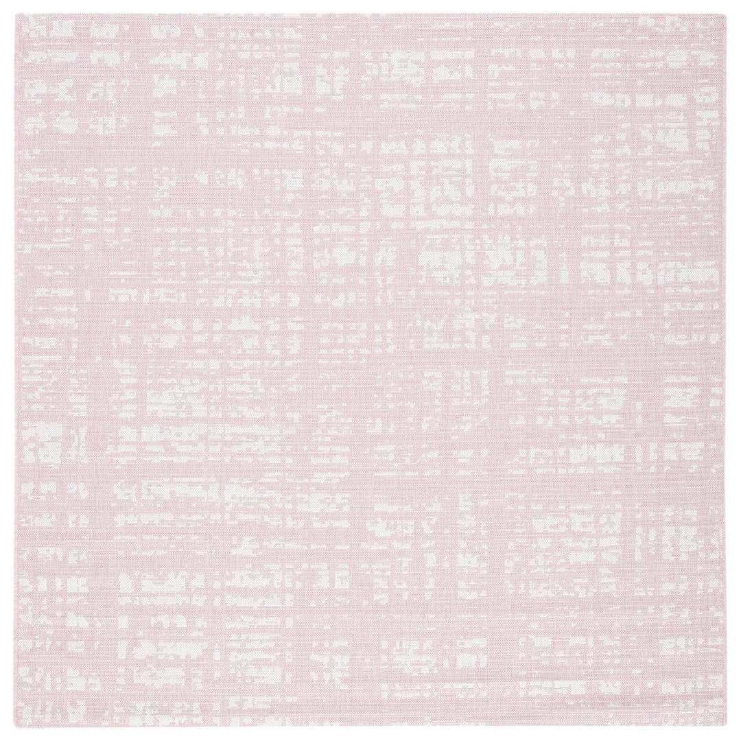 SAFAVIEH Outdoor CY8451-56221 Courtyard Pink / Ivory Rug Image 7