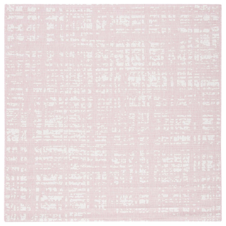 SAFAVIEH Outdoor CY8451-56221 Courtyard Pink / Ivory Rug Image 1