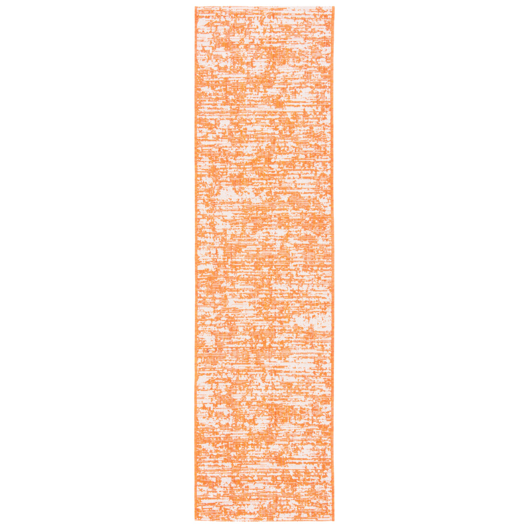 SAFAVIEH Outdoor CY8452-52821 Courtyard Orange / Ivory Rug Image 6