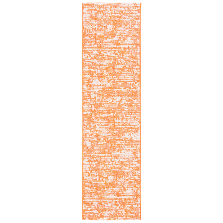 SAFAVIEH Outdoor CY8452-52821 Courtyard Orange / Ivory Rug Image 6