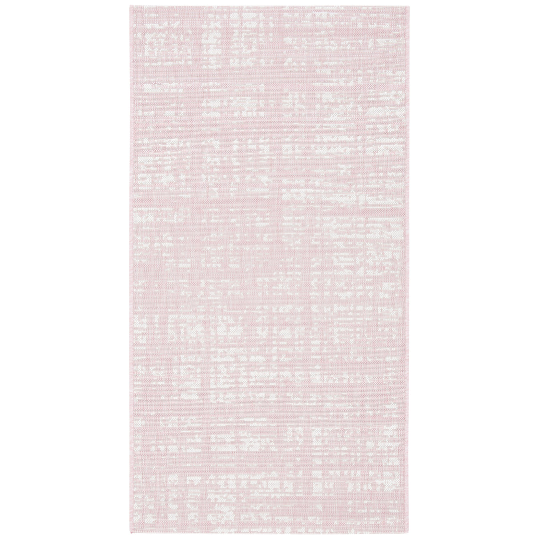 SAFAVIEH Outdoor CY8451-56221 Courtyard Pink / Ivory Rug Image 10