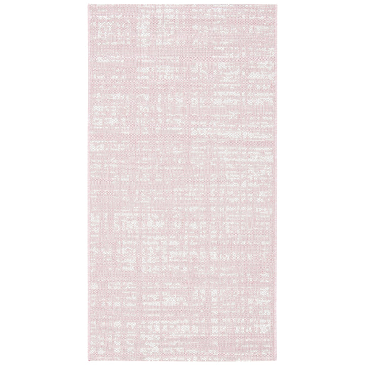 SAFAVIEH Outdoor CY8451-56221 Courtyard Pink / Ivory Rug Image 10