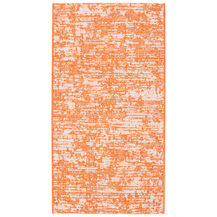 SAFAVIEH Outdoor CY8452-52821 Courtyard Orange / Ivory Rug Image 10