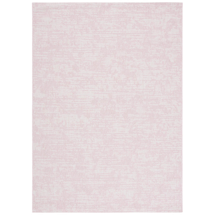 SAFAVIEH Outdoor CY8452-56221 Courtyard Pink / Ivory Rug Image 4