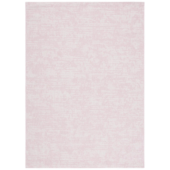 SAFAVIEH Outdoor CY8452-56221 Courtyard Pink / Ivory Rug Image 1