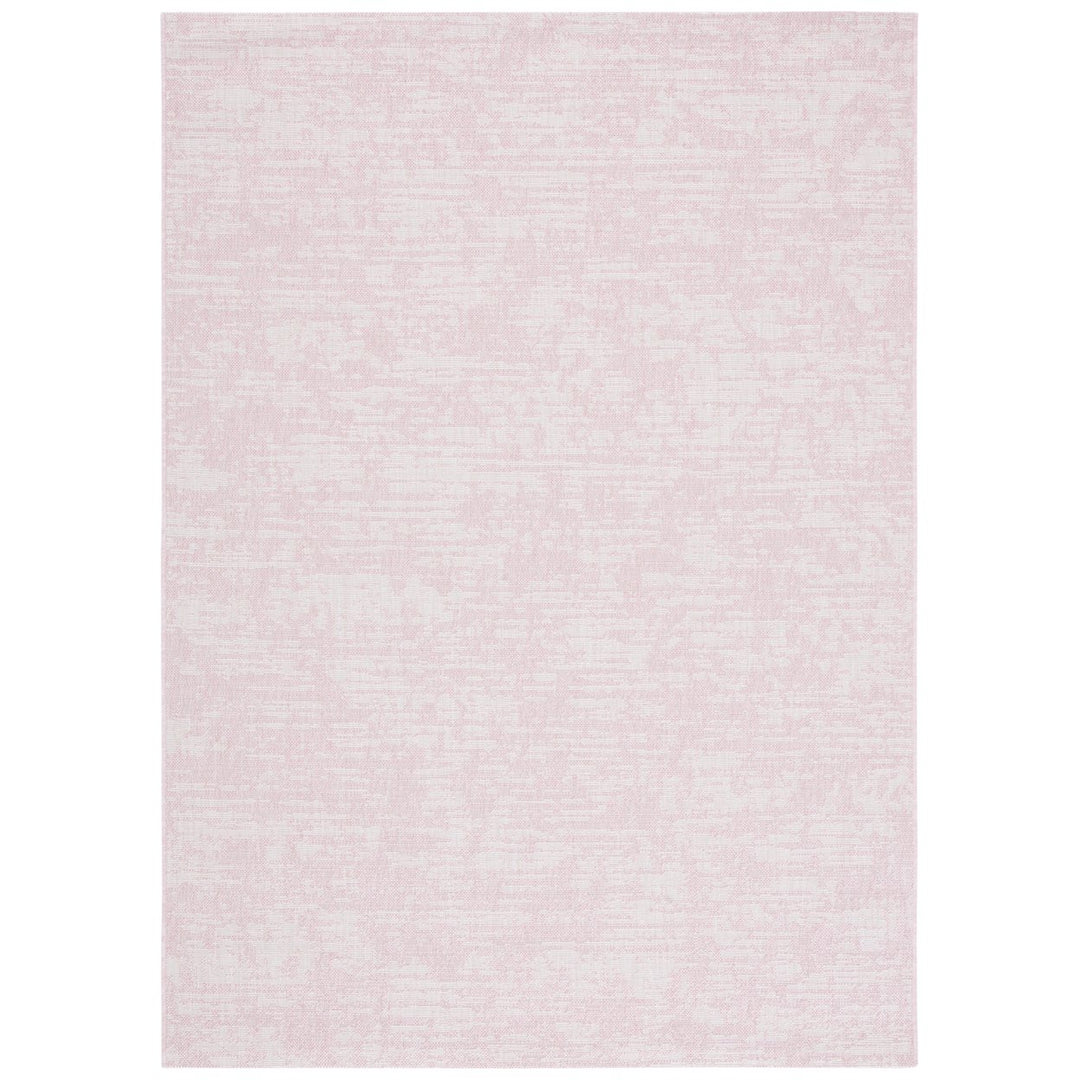 SAFAVIEH Outdoor CY8452-56221 Courtyard Pink / Ivory Rug Image 1