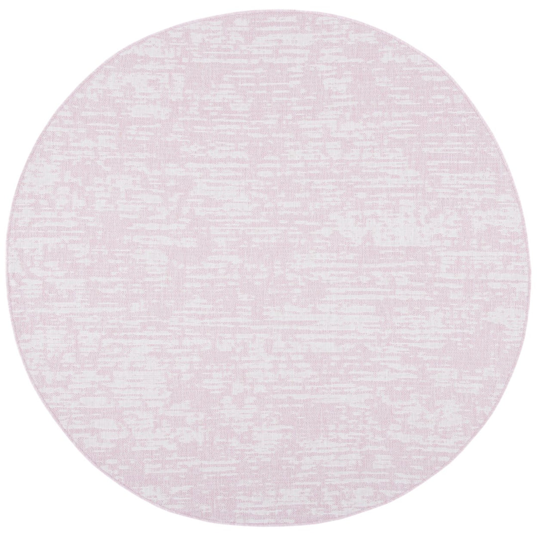 SAFAVIEH Outdoor CY8452-56221 Courtyard Pink / Ivory Rug Image 5