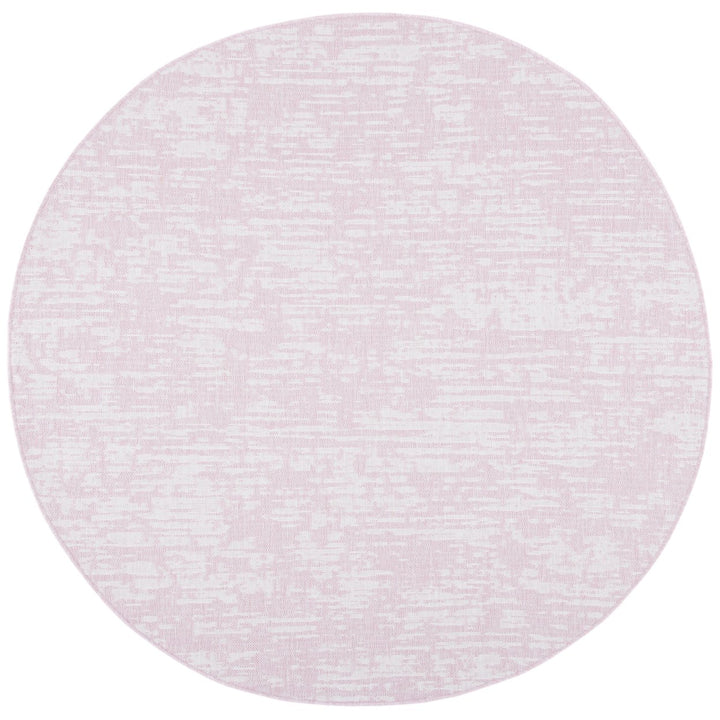 SAFAVIEH Outdoor CY8452-56221 Courtyard Pink / Ivory Rug Image 5