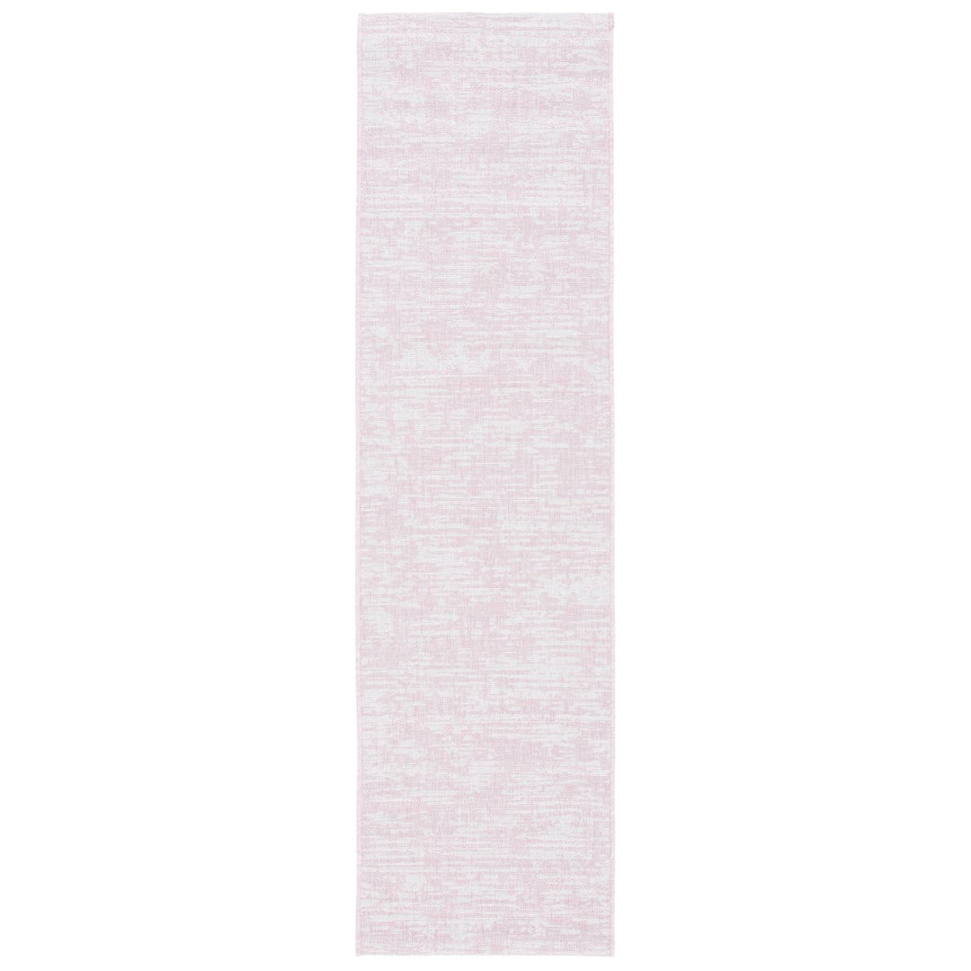 SAFAVIEH Outdoor CY8452-56221 Courtyard Pink / Ivory Rug Image 1