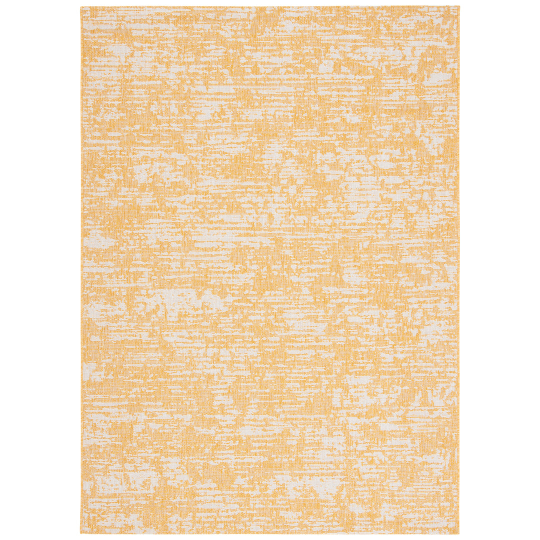 SAFAVIEH Outdoor CY8452-56021 Courtyard Gold / Ivory Rug Image 4