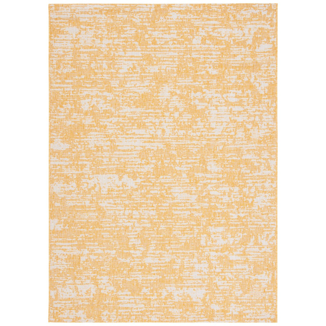 SAFAVIEH Outdoor CY8452-56021 Courtyard Gold / Ivory Rug Image 1