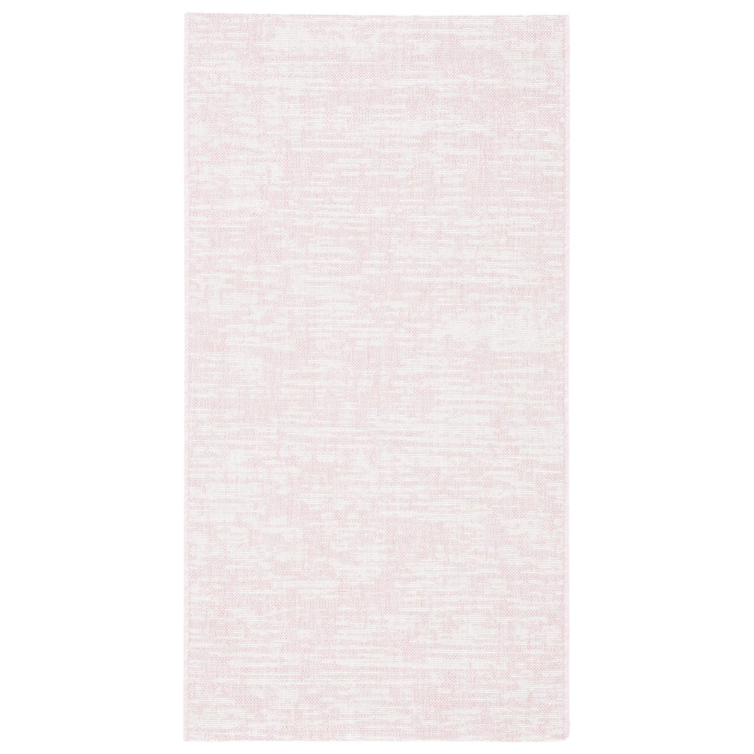 SAFAVIEH Outdoor CY8452-56221 Courtyard Pink / Ivory Rug Image 1