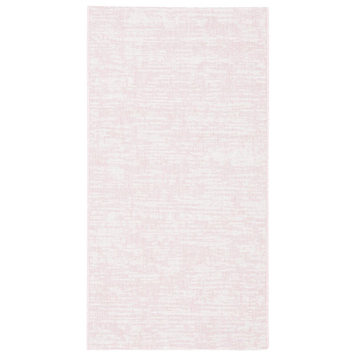 SAFAVIEH Outdoor CY8452-56221 Courtyard Pink / Ivory Rug Image 1