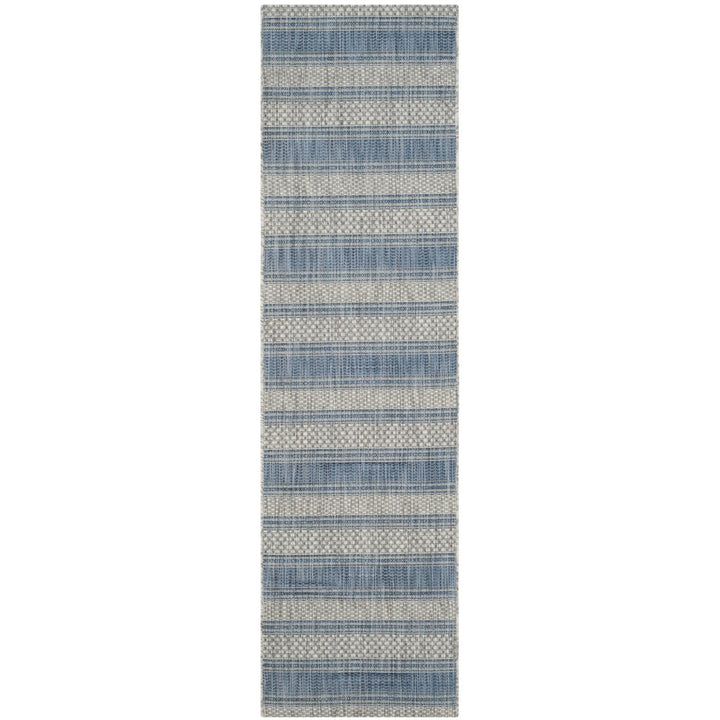 SAFAVIEH CY8464-36812 Courtyard Grey / Navy Image 1