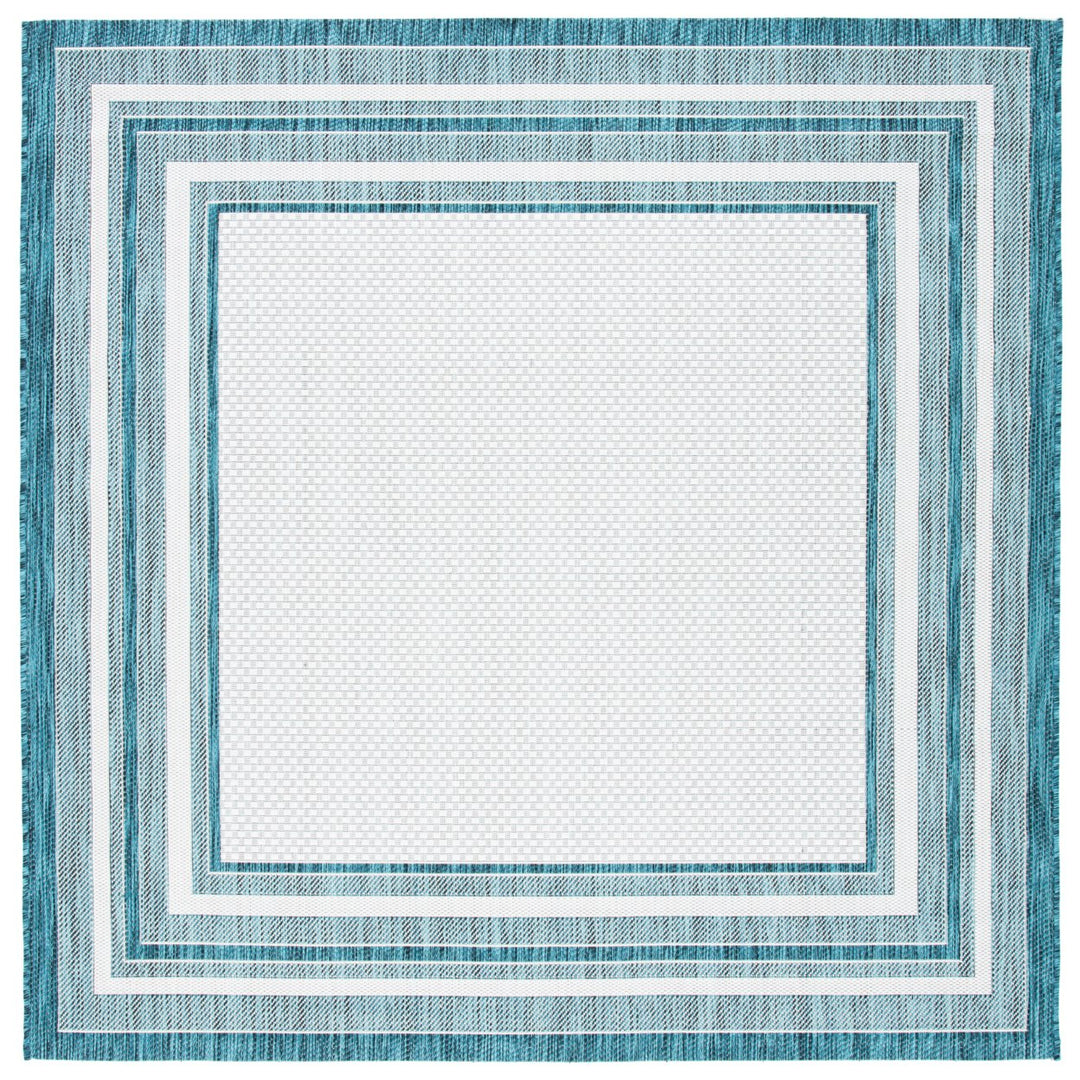 SAFAVIEH CY8475-53512 Courtyard Ivory / Teal Image 3