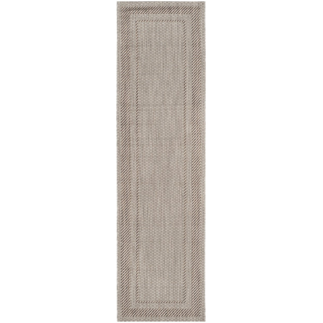 SAFAVIEH Outdoor CY8477-36312 Courtyard Beige / Brown Rug Image 6