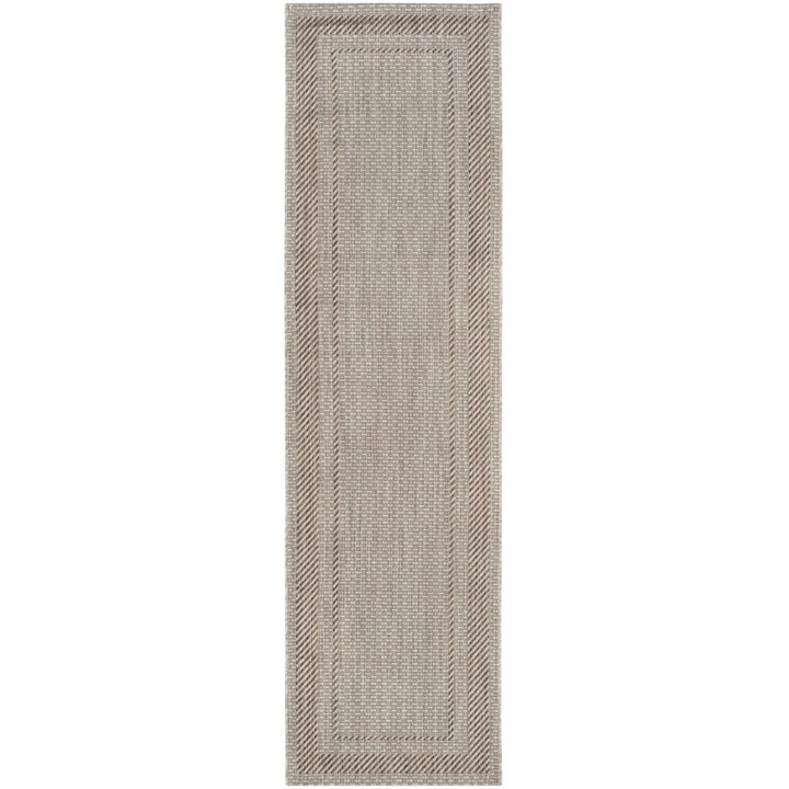 SAFAVIEH Outdoor CY8477-36312 Courtyard Beige / Brown Rug Image 6