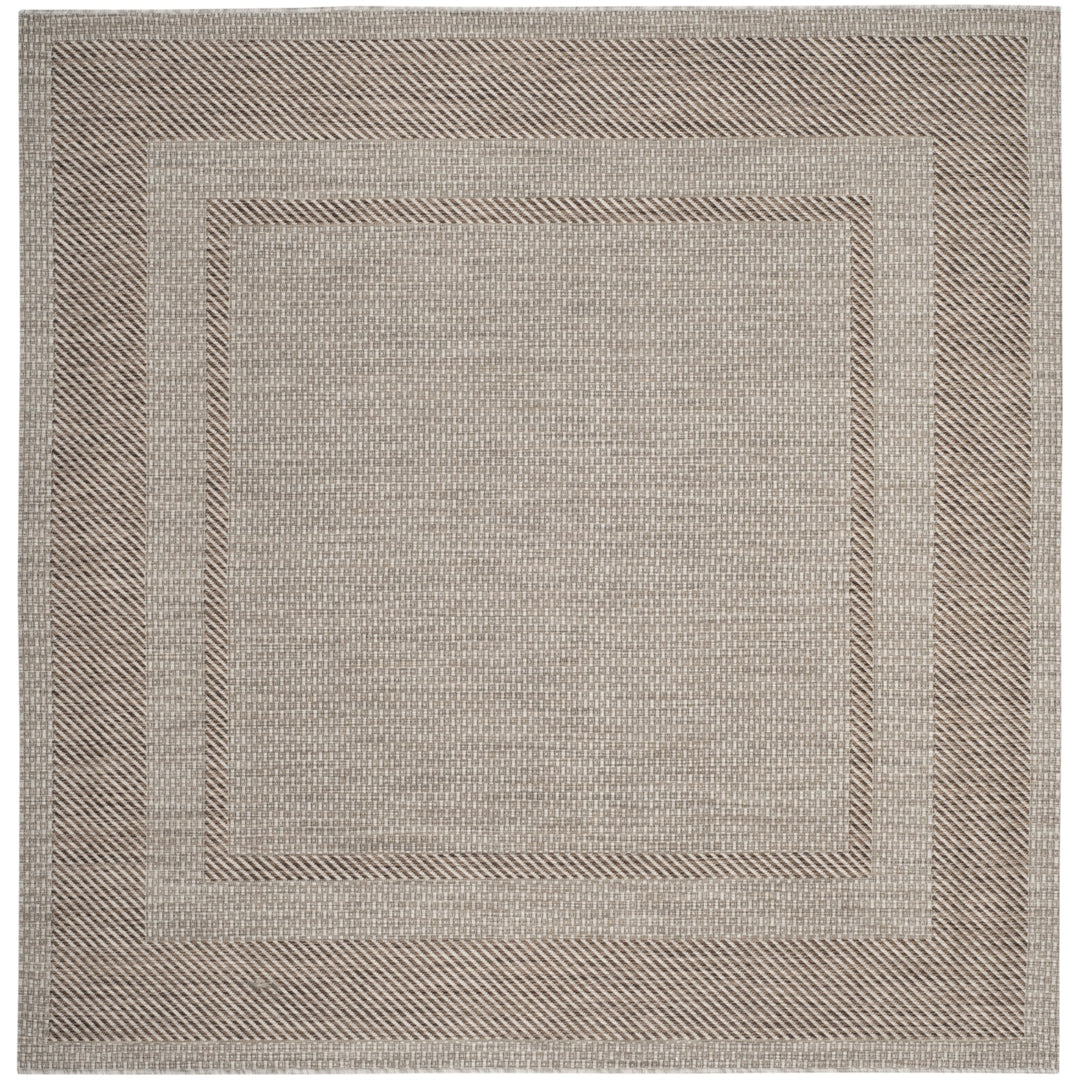 SAFAVIEH Outdoor CY8477-36312 Courtyard Beige / Brown Rug Image 7