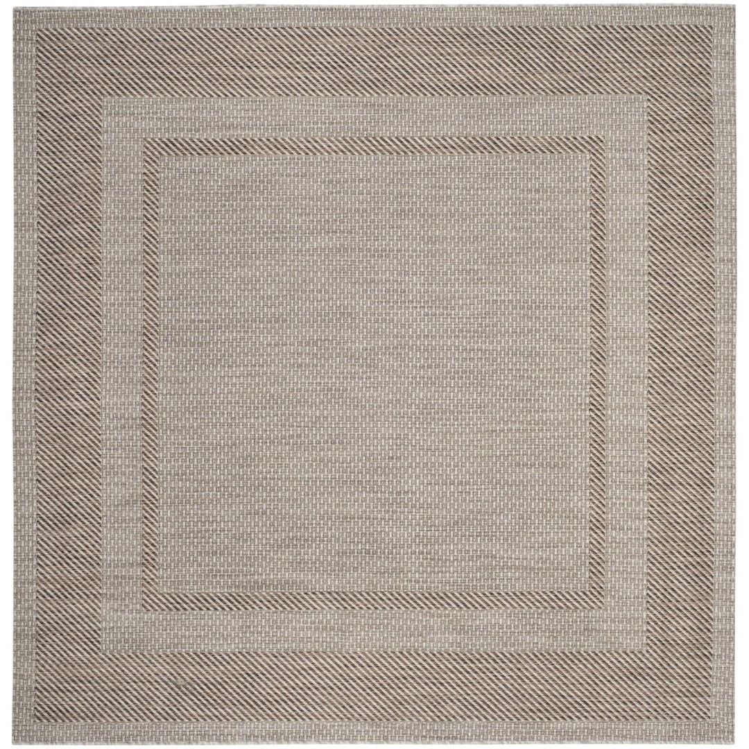 SAFAVIEH Outdoor CY8477-36312 Courtyard Beige / Brown Rug Image 1