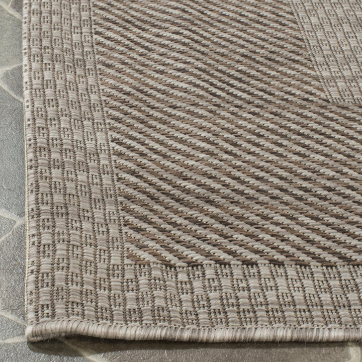 SAFAVIEH Outdoor CY8477-36312 Courtyard Beige / Brown Rug Image 8