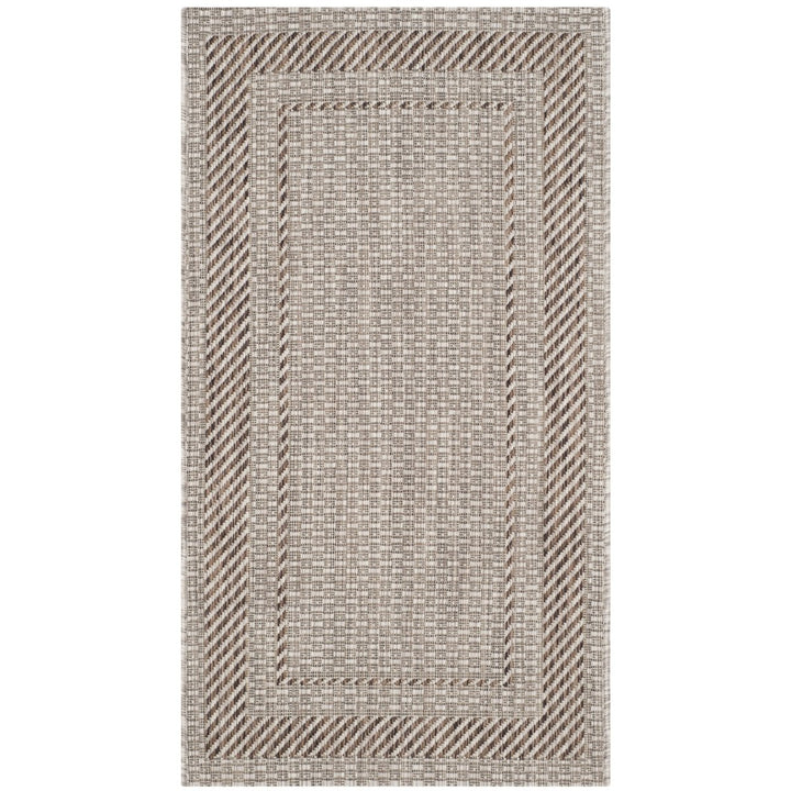 SAFAVIEH Outdoor CY8477-36312 Courtyard Beige / Brown Rug Image 1